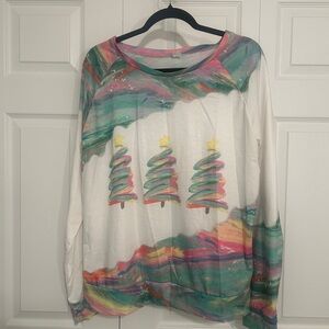 Christmas Colorful Christmas Tree Sweatshirt